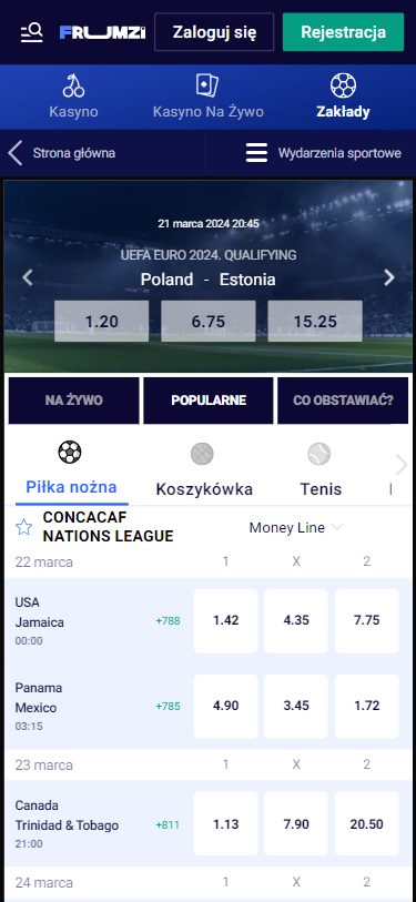 Frumzi Casino Screenshot