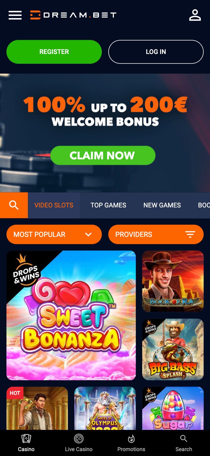 Dream.Bet Casino Screenshot