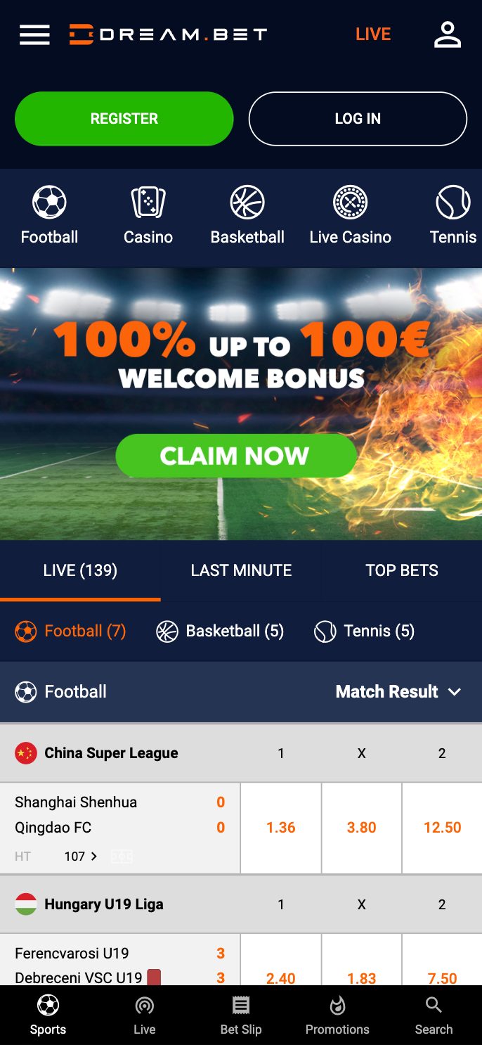 Dream.Bet Casino Screenshot