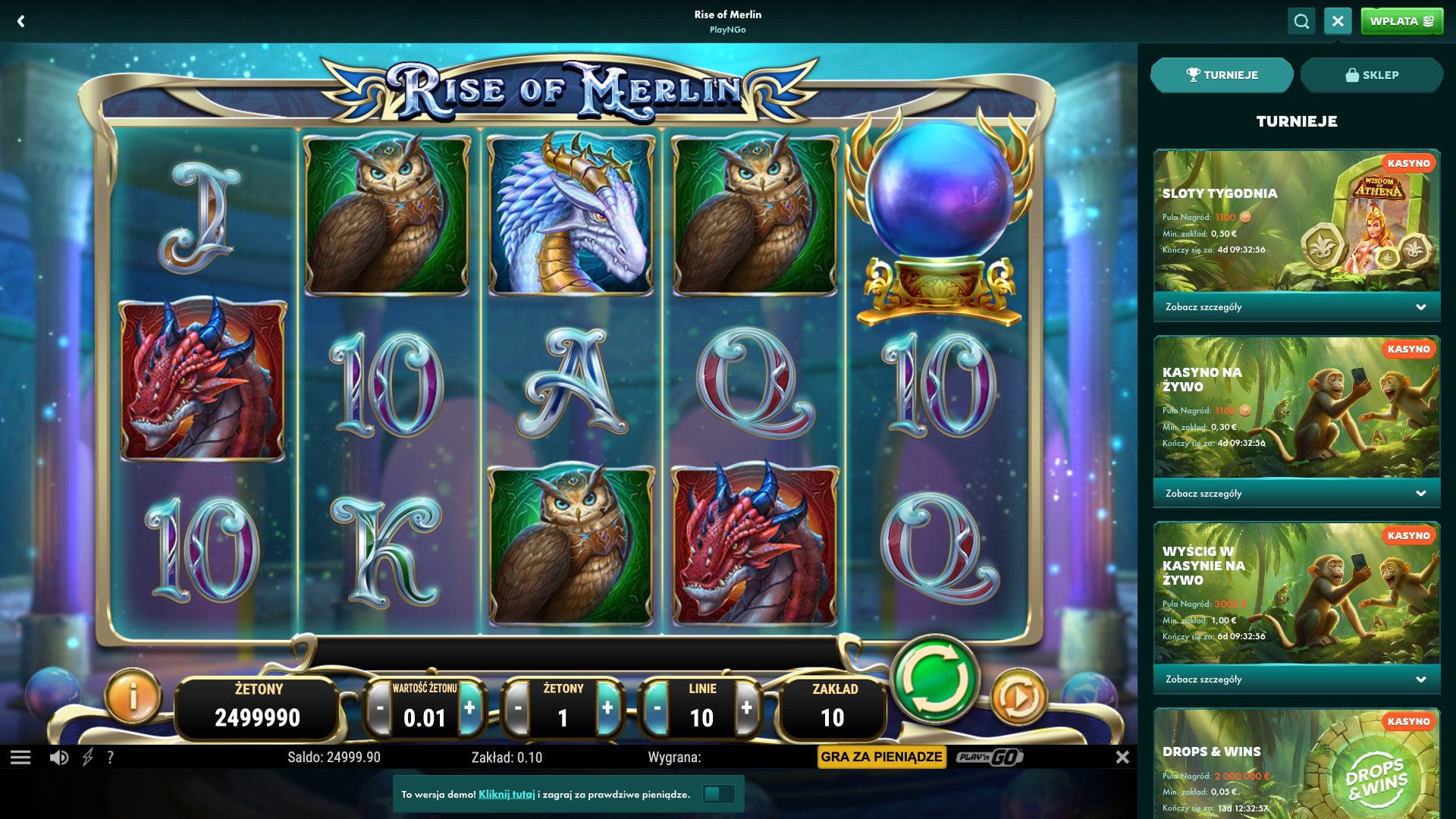 PlayIO Casino Screenshot