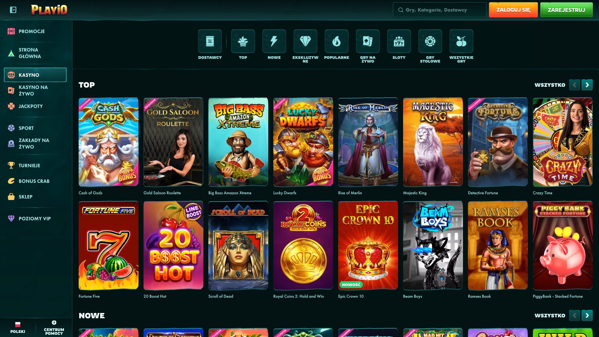 PlayIO Casino Screenshot