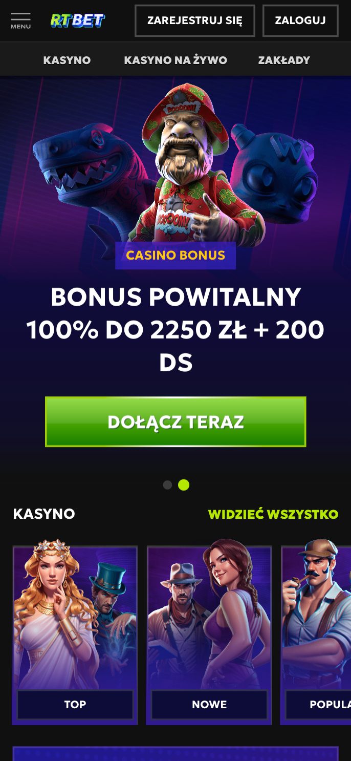 RTBet Casino Screenshot