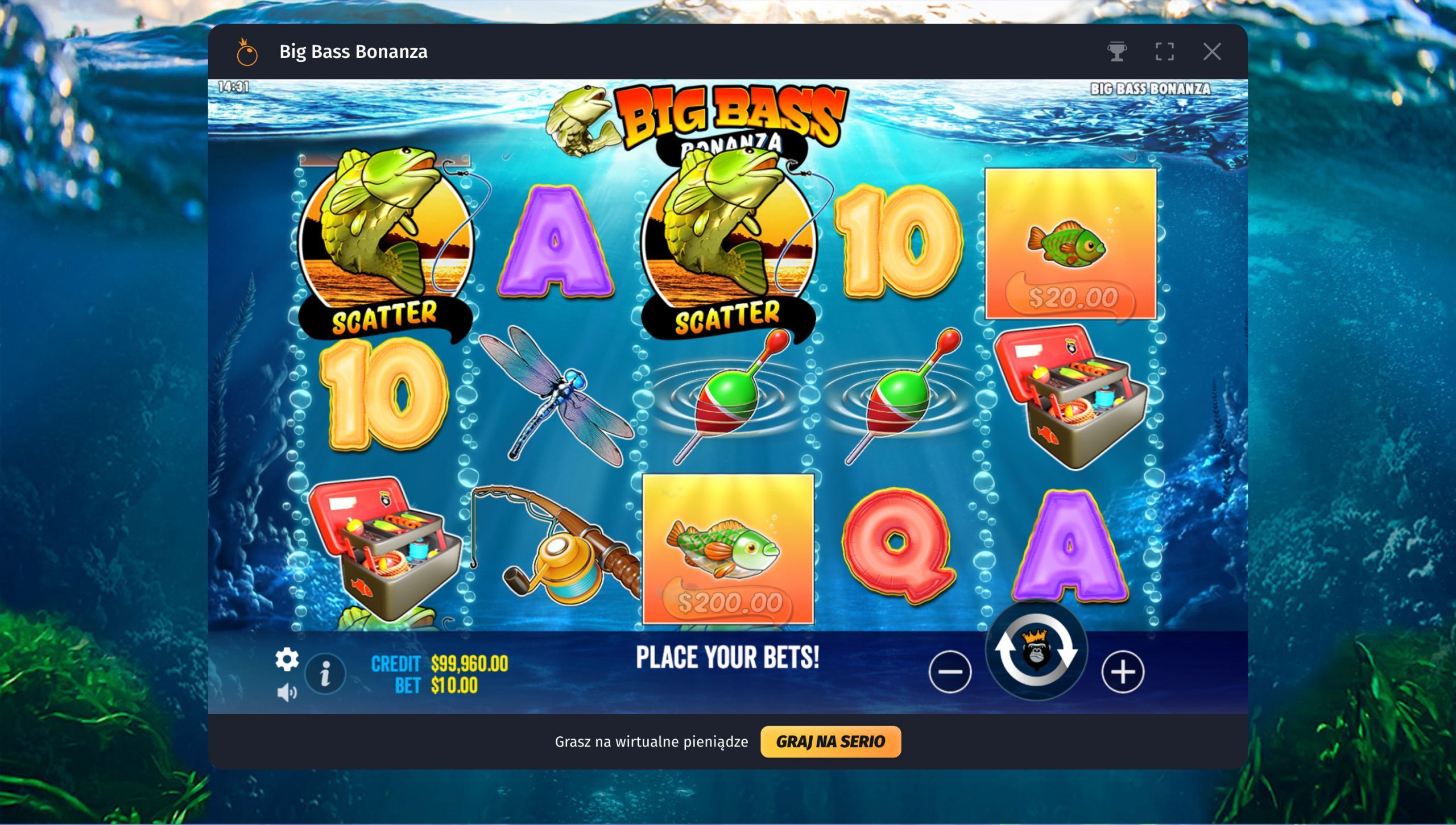 WinShark Casino Screenshot