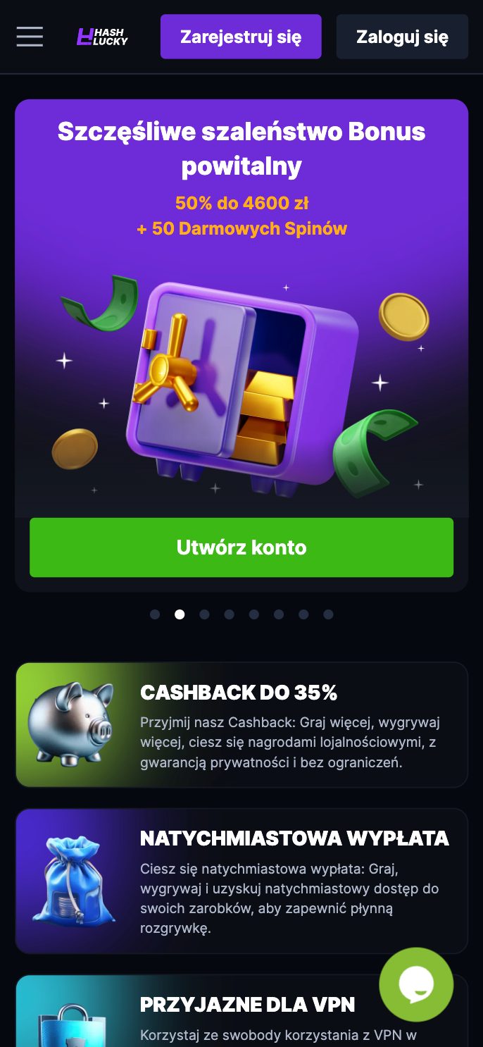 HashLucky Casino Screenshot