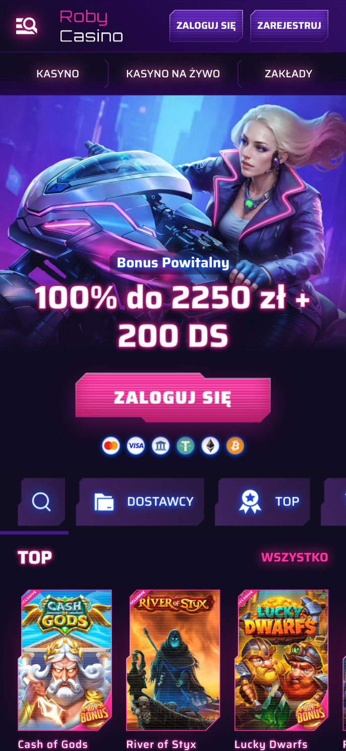 Roby Casino Screenshot