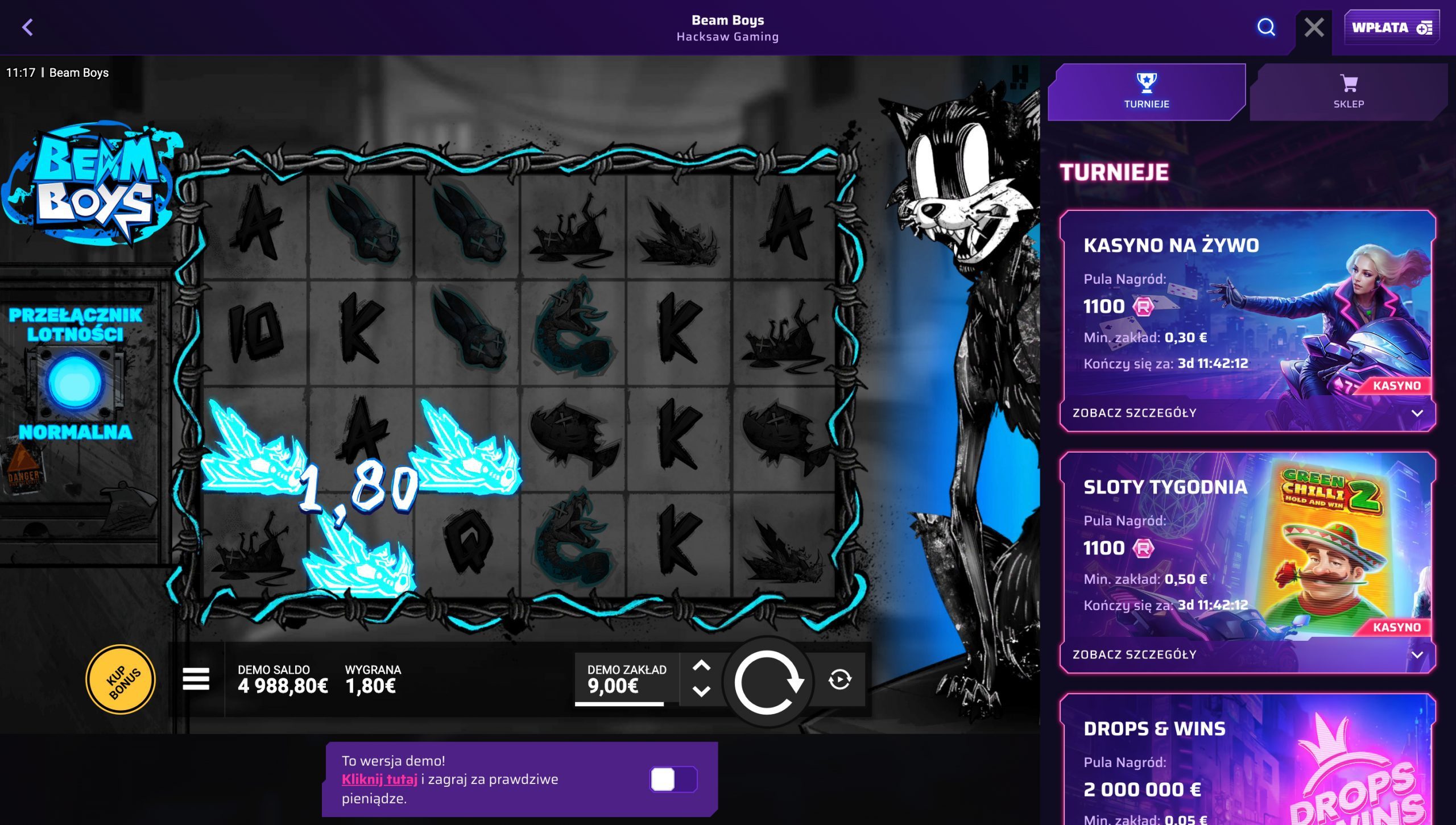 Roby Casino Screenshot