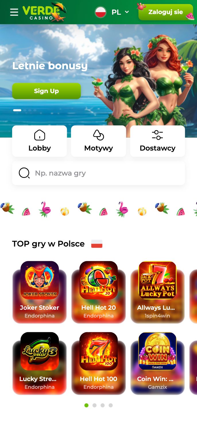 Verde Casino Screenshot