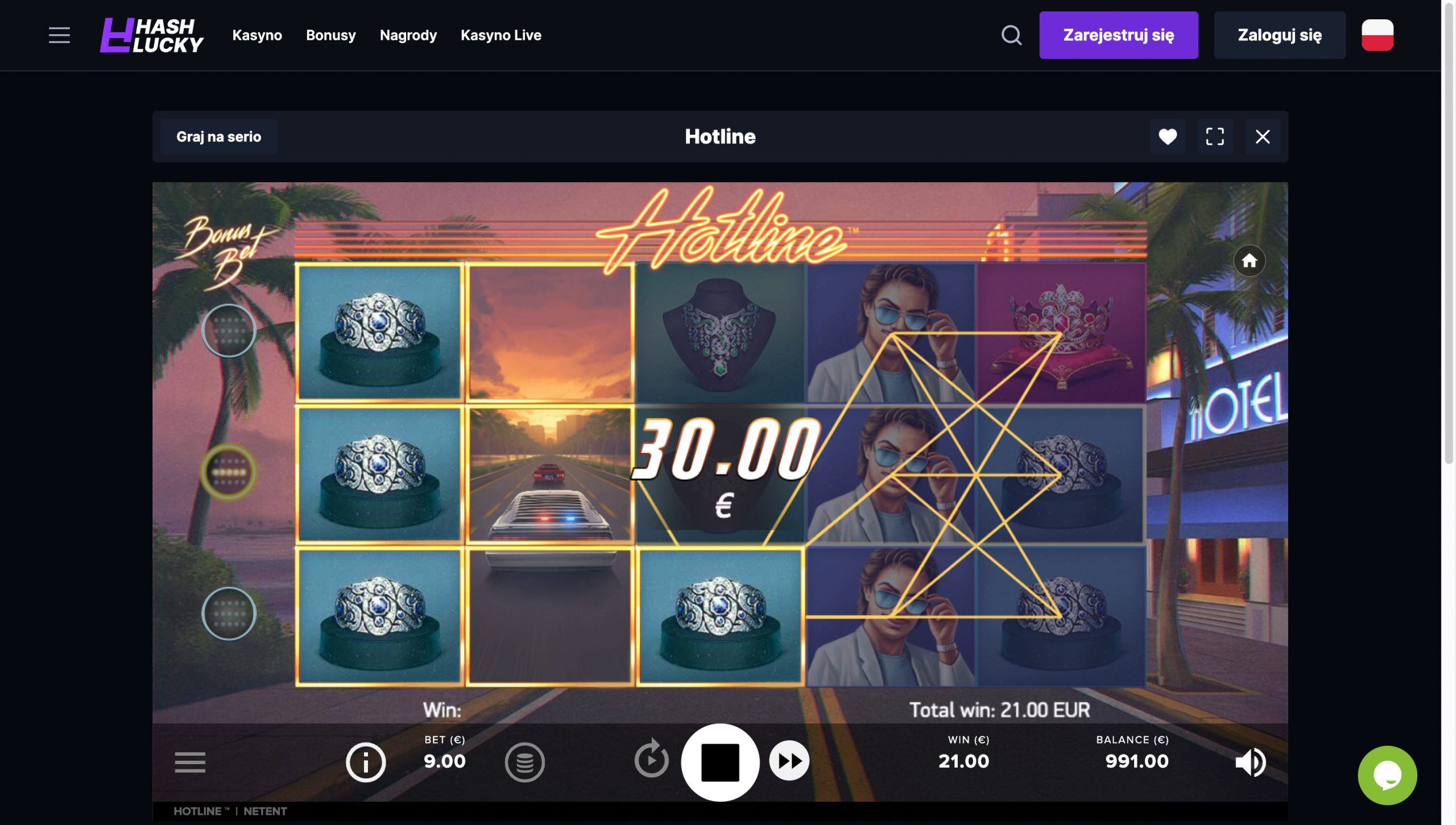 HashLucky Casino Screenshot