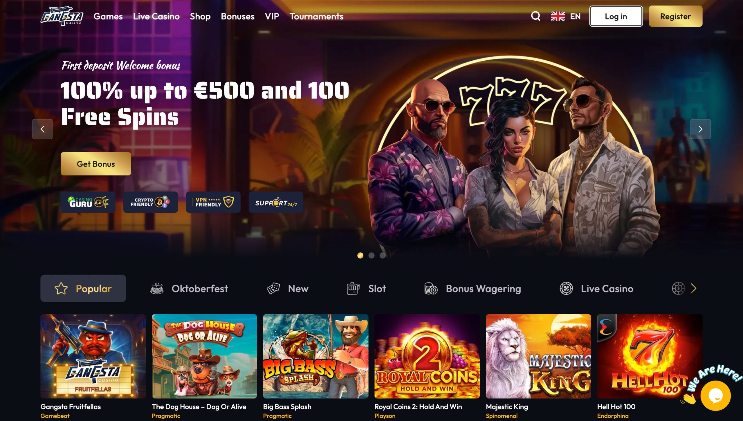 Gangsta Casino Screenshot