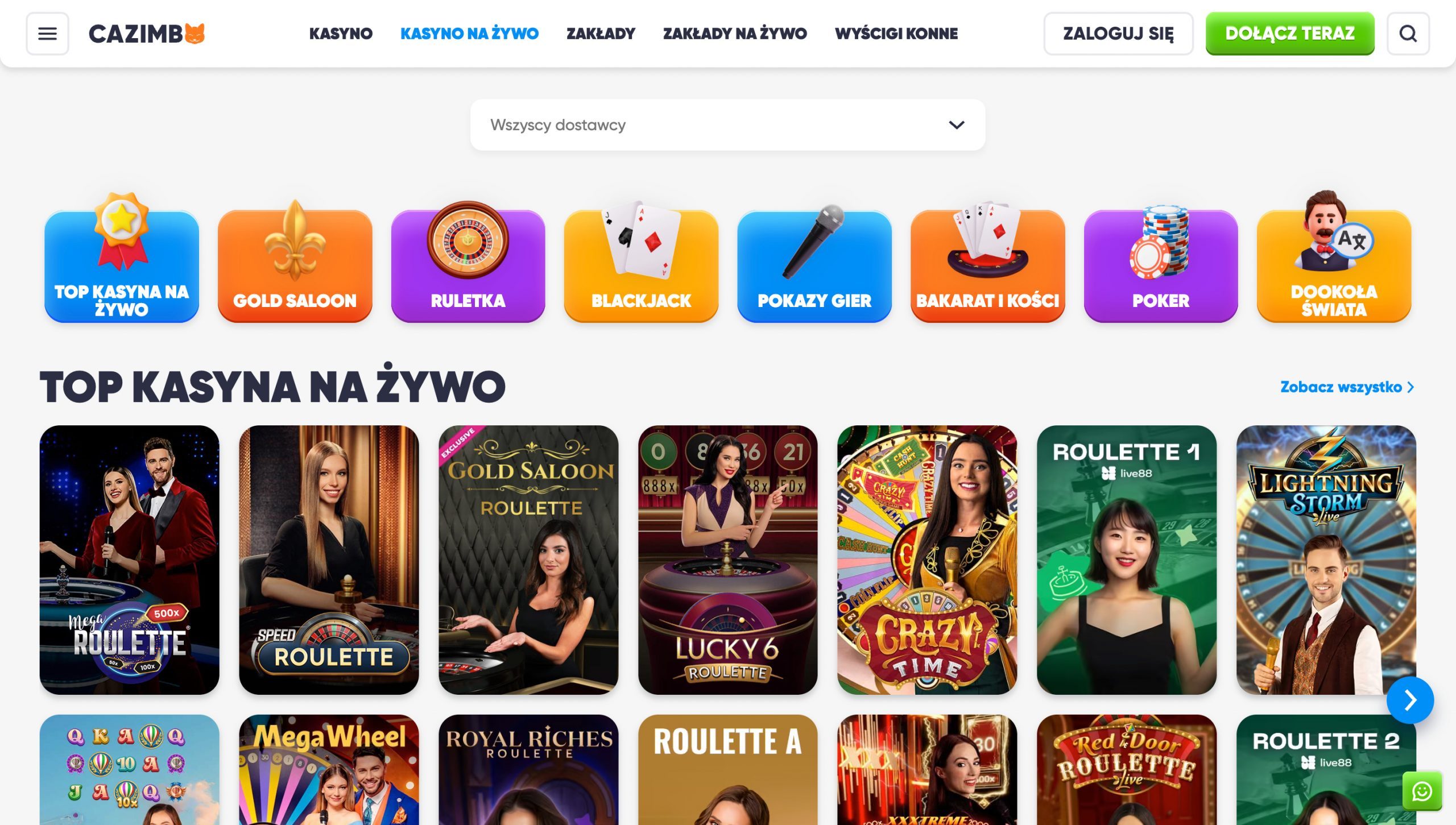 Cazimbo Casino Screenshot