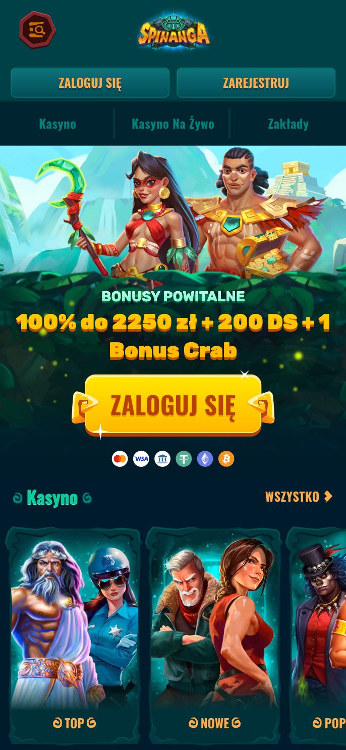 Spinanga Casino Screenshot