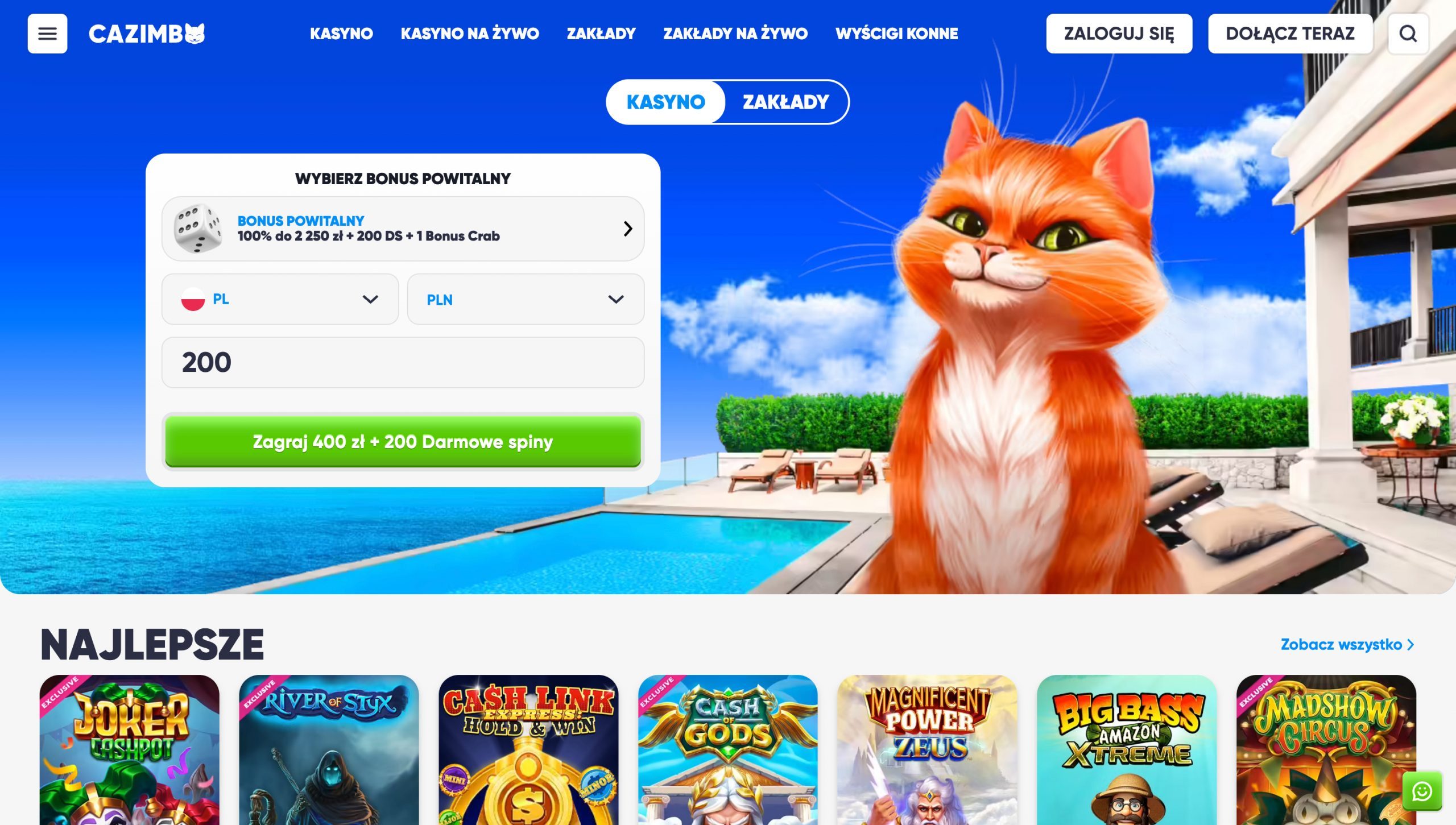 Cazimbo Casino Screenshot