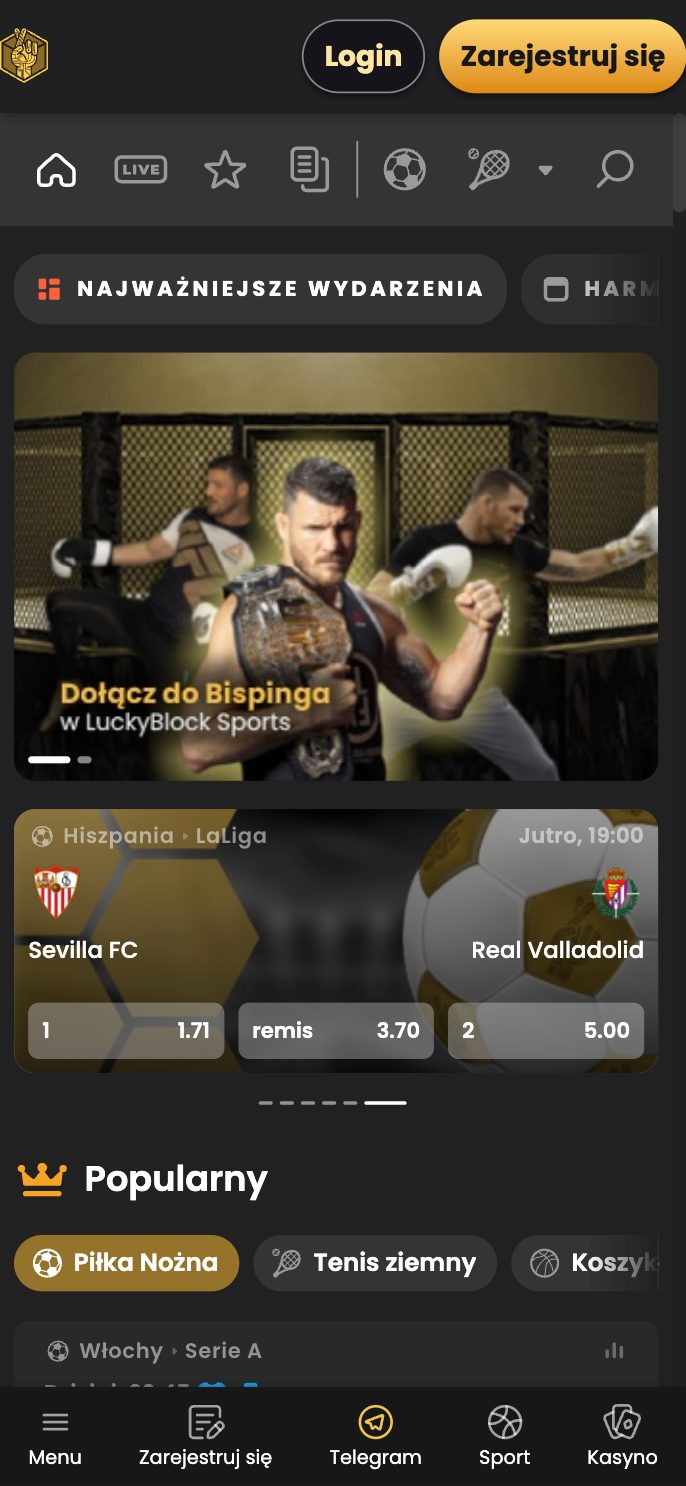 LuckyBlock Casino Screenshot