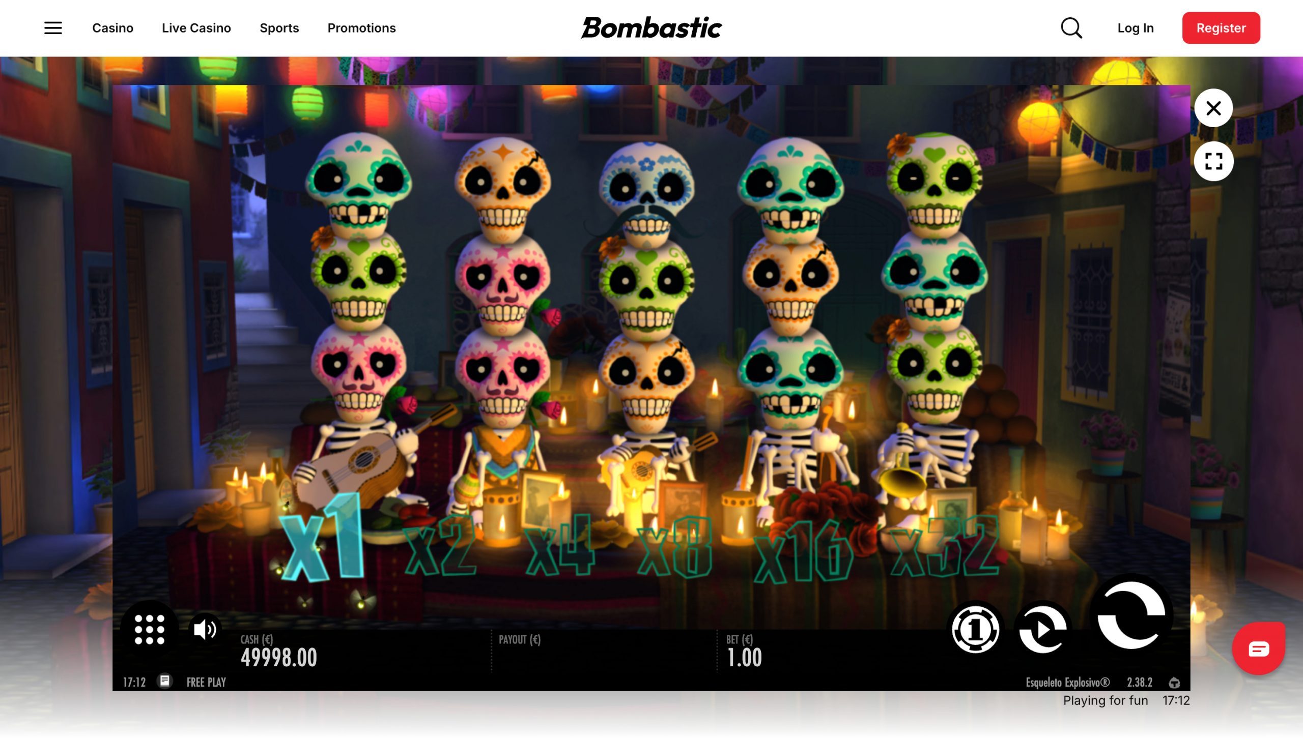 Bombastic Casino Screenshot