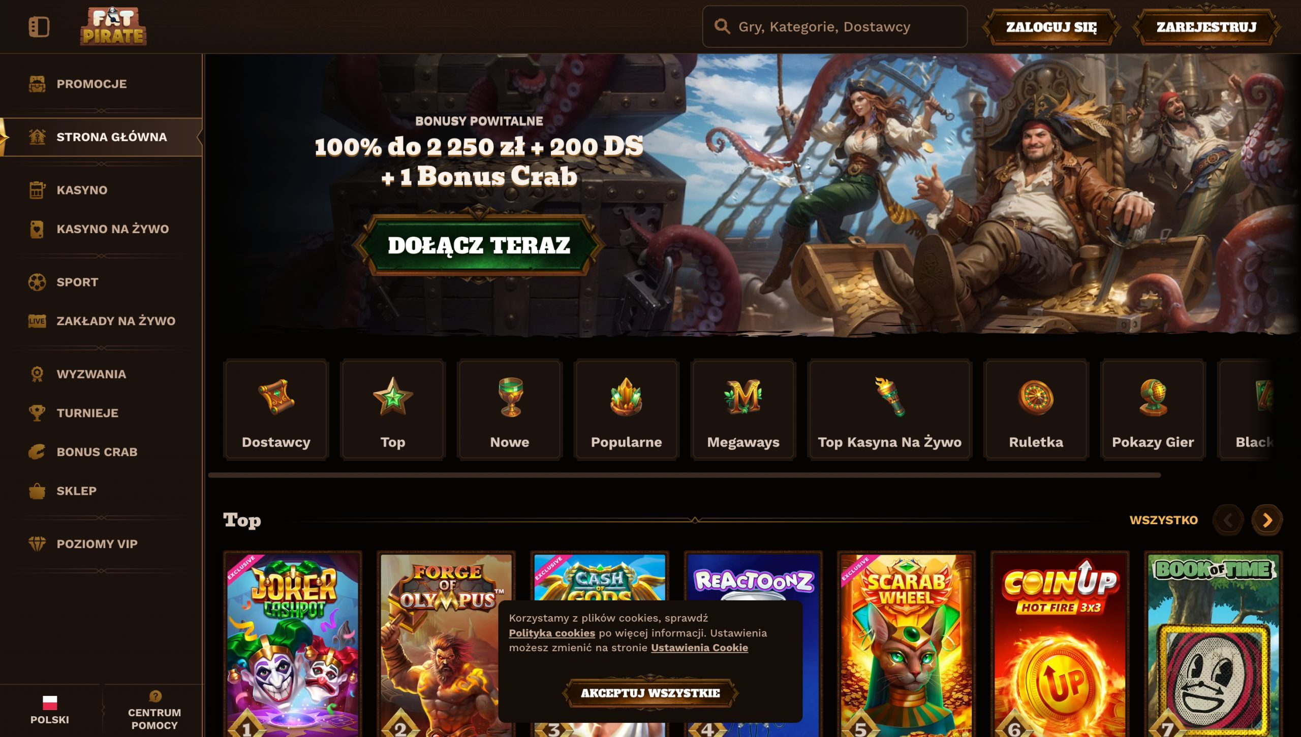 FatPirate Casino Screenshot