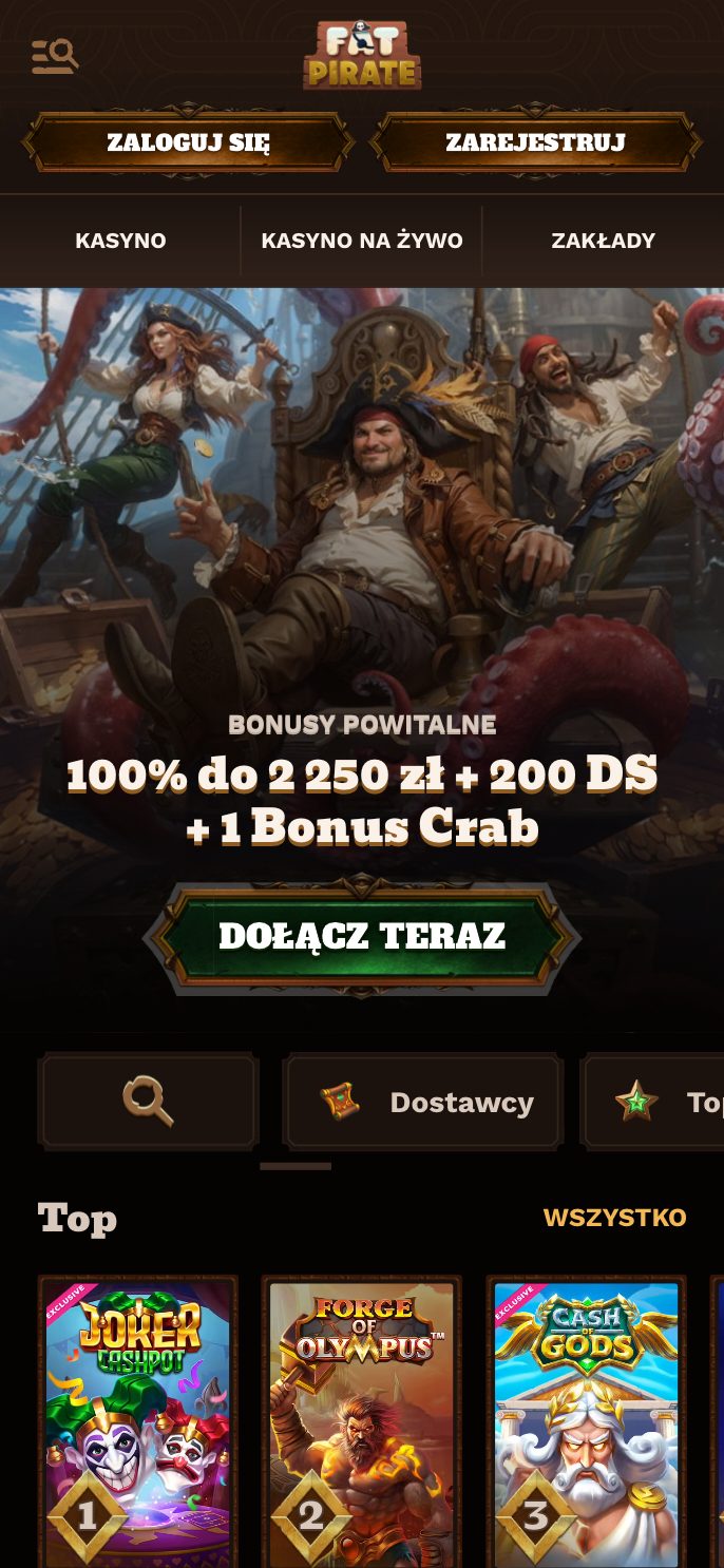 FatPirate Casino Screenshot