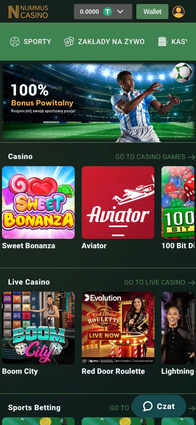 Nummus Casino Screenshot