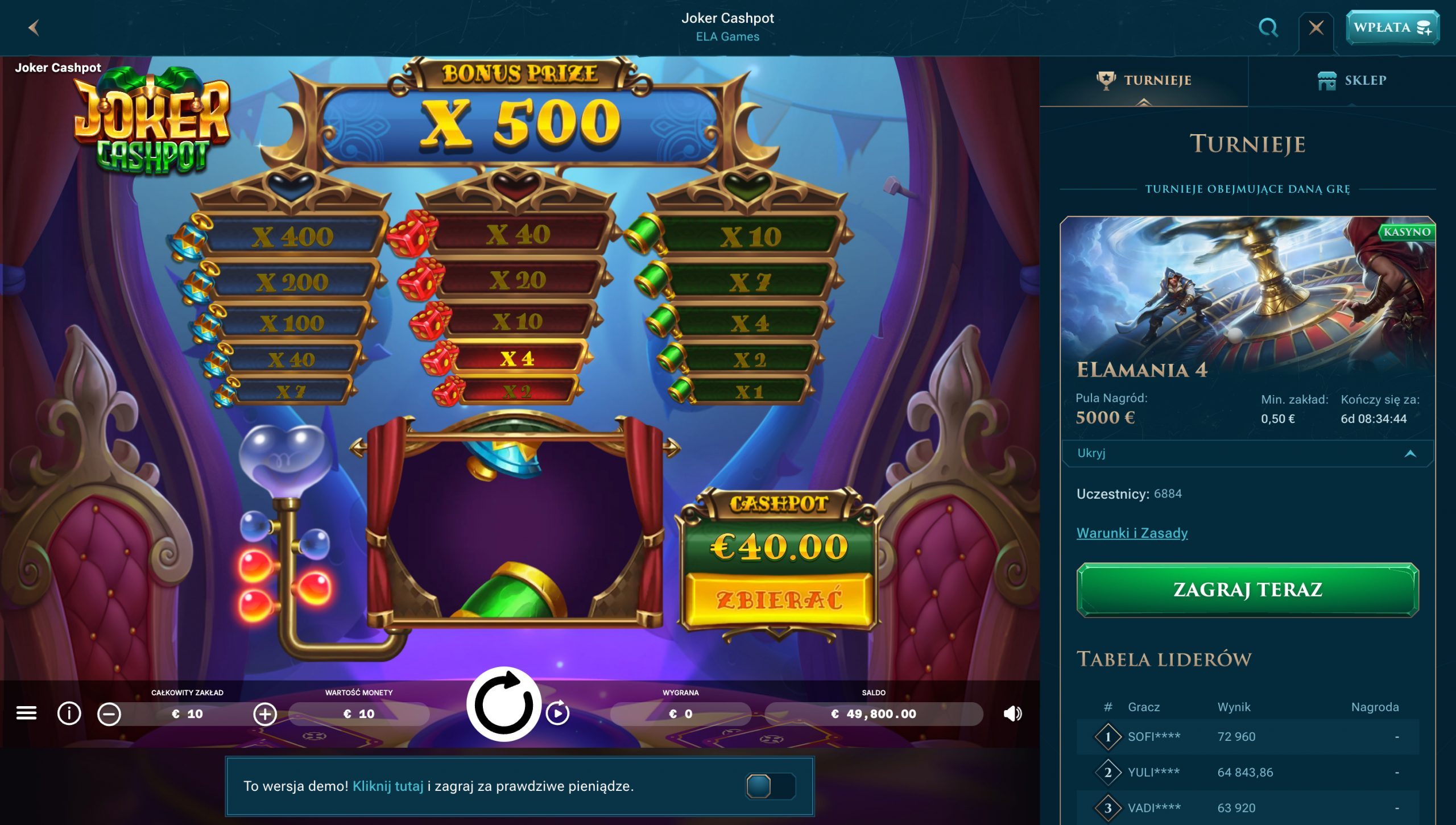 Slotuna Casino Screenshot