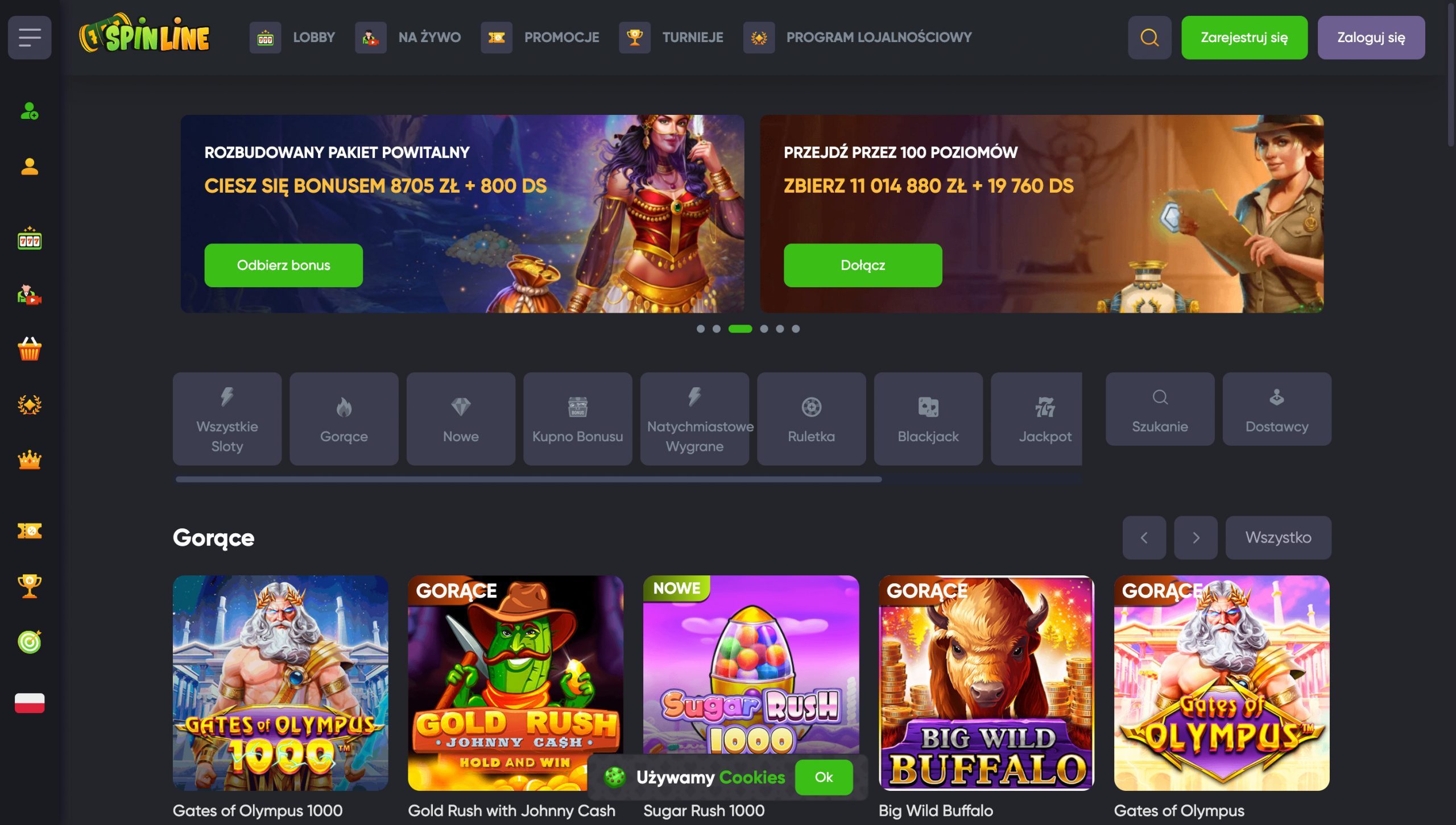Spinline Casino Screenshot