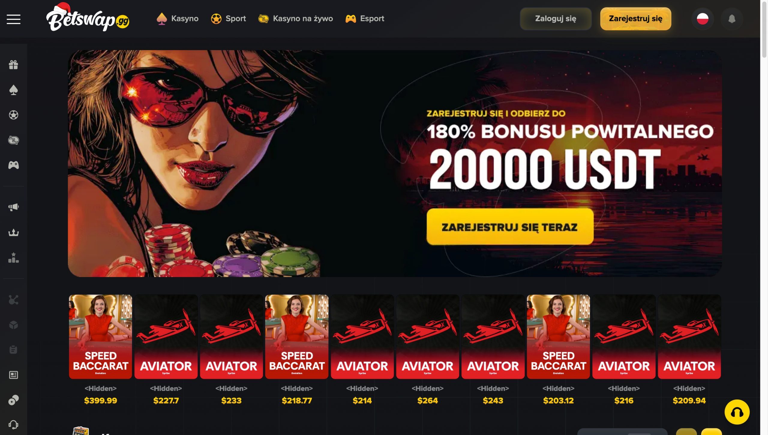 Betswap Casino Screenshot
