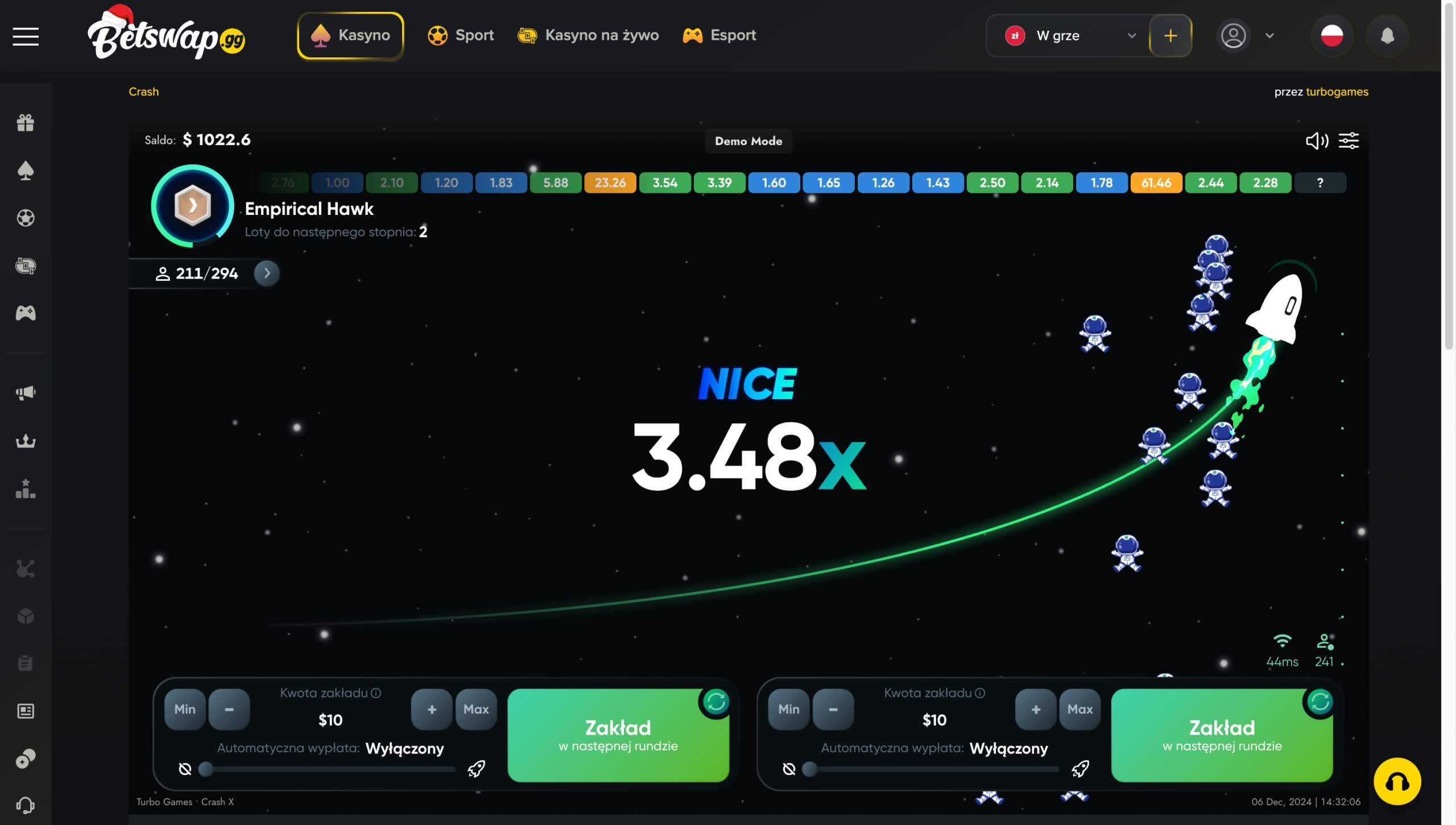 Betswap Casino Screenshot