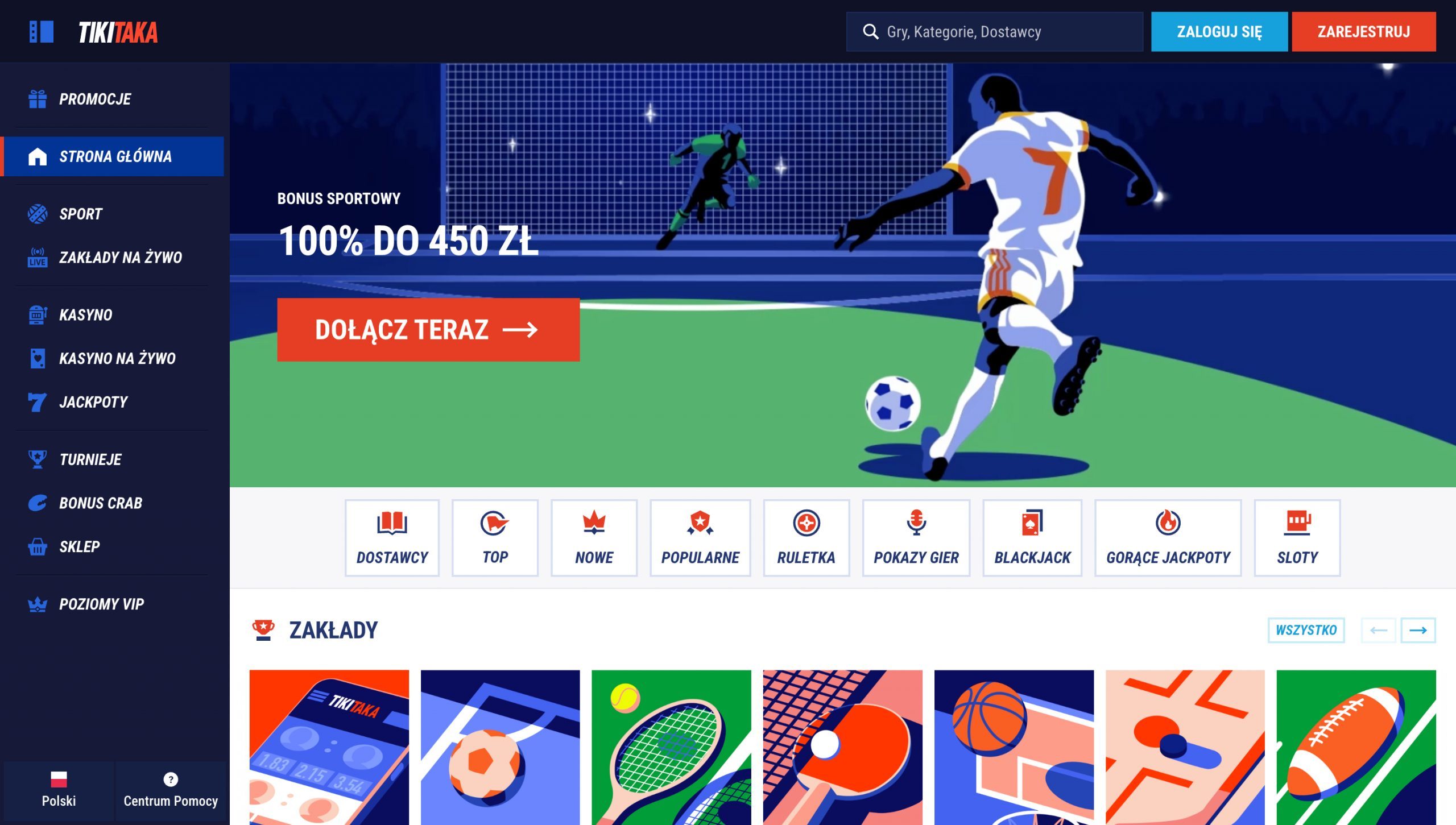 TikiTaka Casino Screenshot