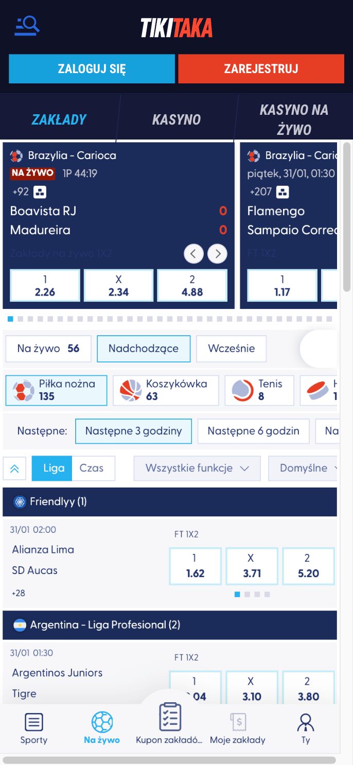 TikiTaka Casino Screenshot
