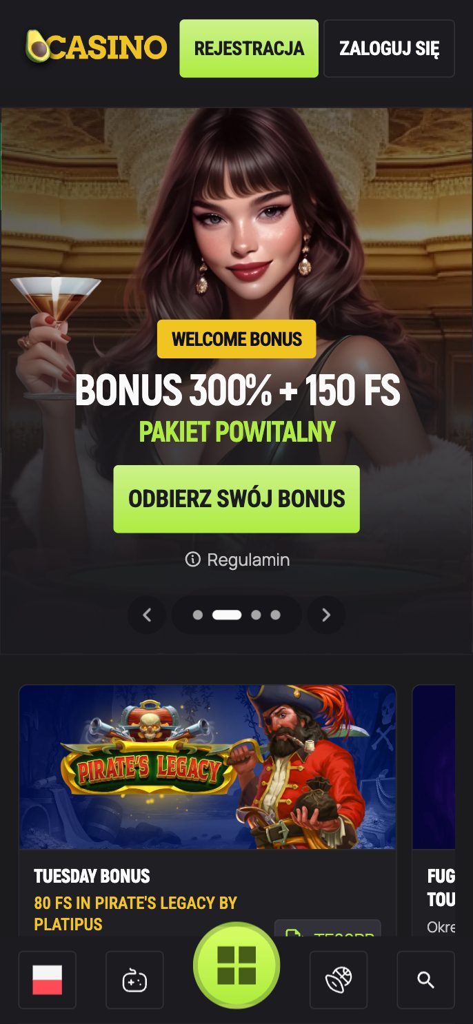 AvoCasino Screenshot