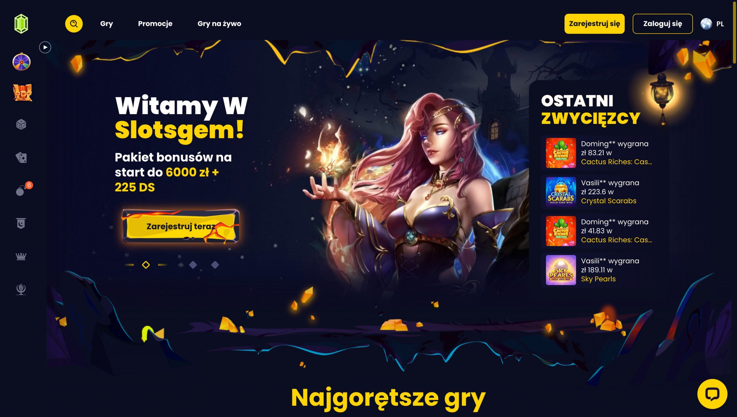 Slotsgem Casino Screenshot